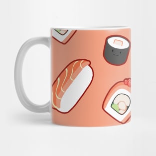 Sushi Salmon-ish background Mug